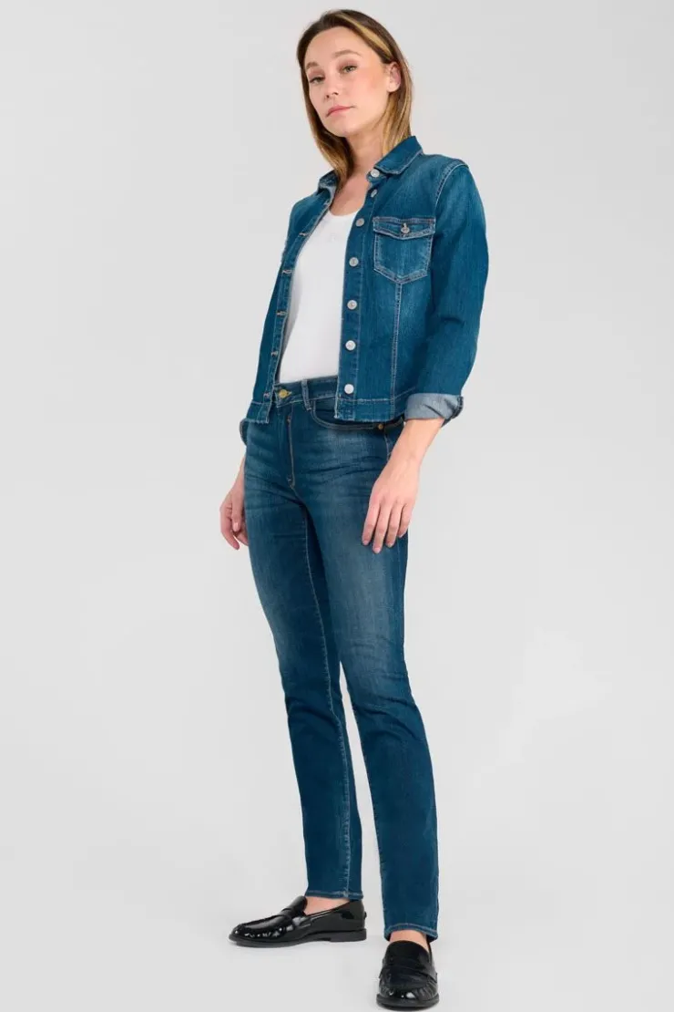 Femme Le Temps des Cerises Coupe Regular-Casal Pulp Regular Taille Haute Jeans Bleu N°2