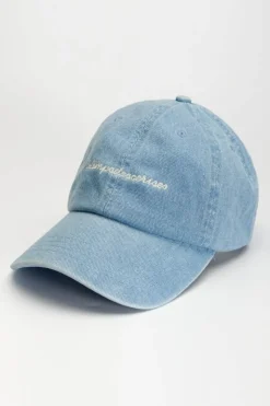 Femme Le Temps des Cerises Chapeaux & Bonnets-Casquette Fannya Bleu Denim