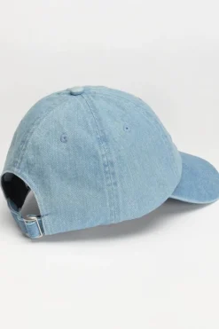 Femme Le Temps des Cerises Chapeaux & Bonnets-Casquette Fannya Bleu Denim