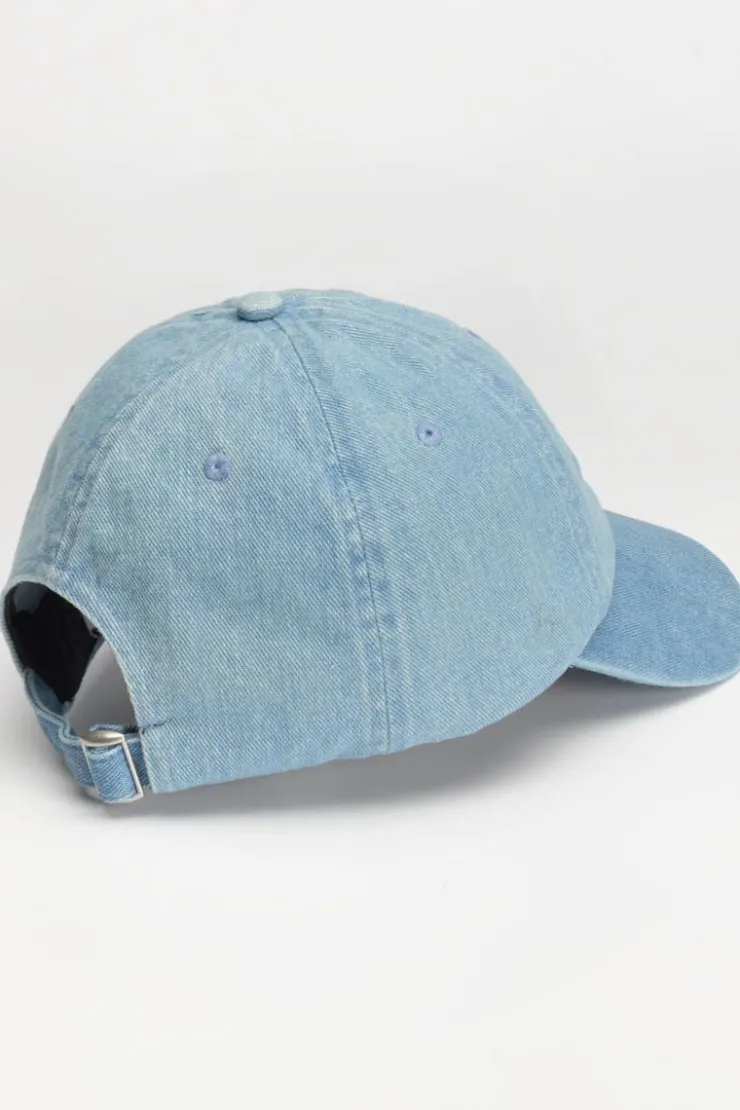 Femme Le Temps des Cerises Chapeaux & Bonnets-Casquette Fannya Bleu Denim