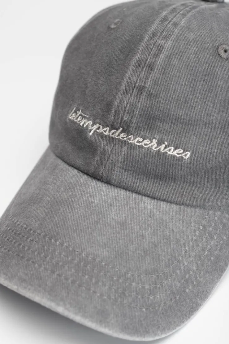 Femme Le Temps des Cerises Chapeaux & Bonnets-Casquette Meziane Grise Delavee