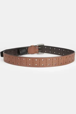 Homme Le Temps des Cerises Ceintures-Ceinture Geles En Cuir Marron