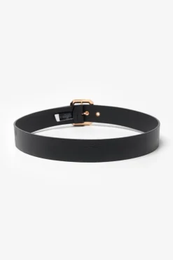 Femme Le Temps des Cerises Ceintures-Ceinture Julia En Cuir Noir