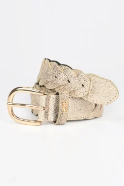 Femme Le Temps des Cerises Ceintures-Ceinture Kebir Doree Tressee