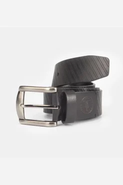 Homme Le Temps des Cerises Ceintures-Ceinture Libar En Cuir Noir