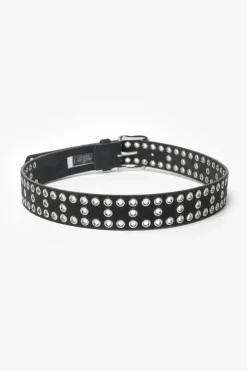 Femme Le Temps des Cerises Ceintures-Ceinture Lucia En Cuir Velours Noir
