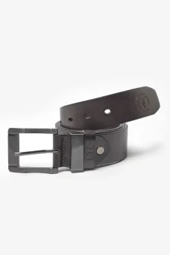 Homme Le Temps des Cerises Ceintures-Ceinture Pegas En Cuir Marron