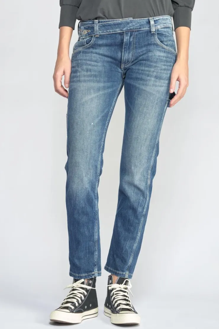 Femme Le Temps des Cerises Coupe Boyfit-Chara 200/43 Boyfit Jeans Destroy Bleu N°4