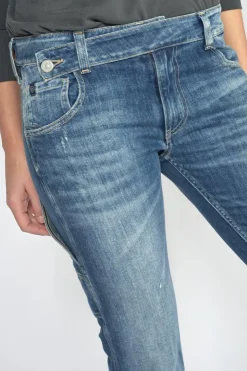 Femme Le Temps des Cerises Coupe Boyfit-Chara 200/43 Boyfit Jeans Destroy Bleu N°4