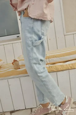 Femme Le Temps des Cerises Coupe Boyfit-Charpentier Boyfit By Veronika Loubry Jeans Bleu N°5