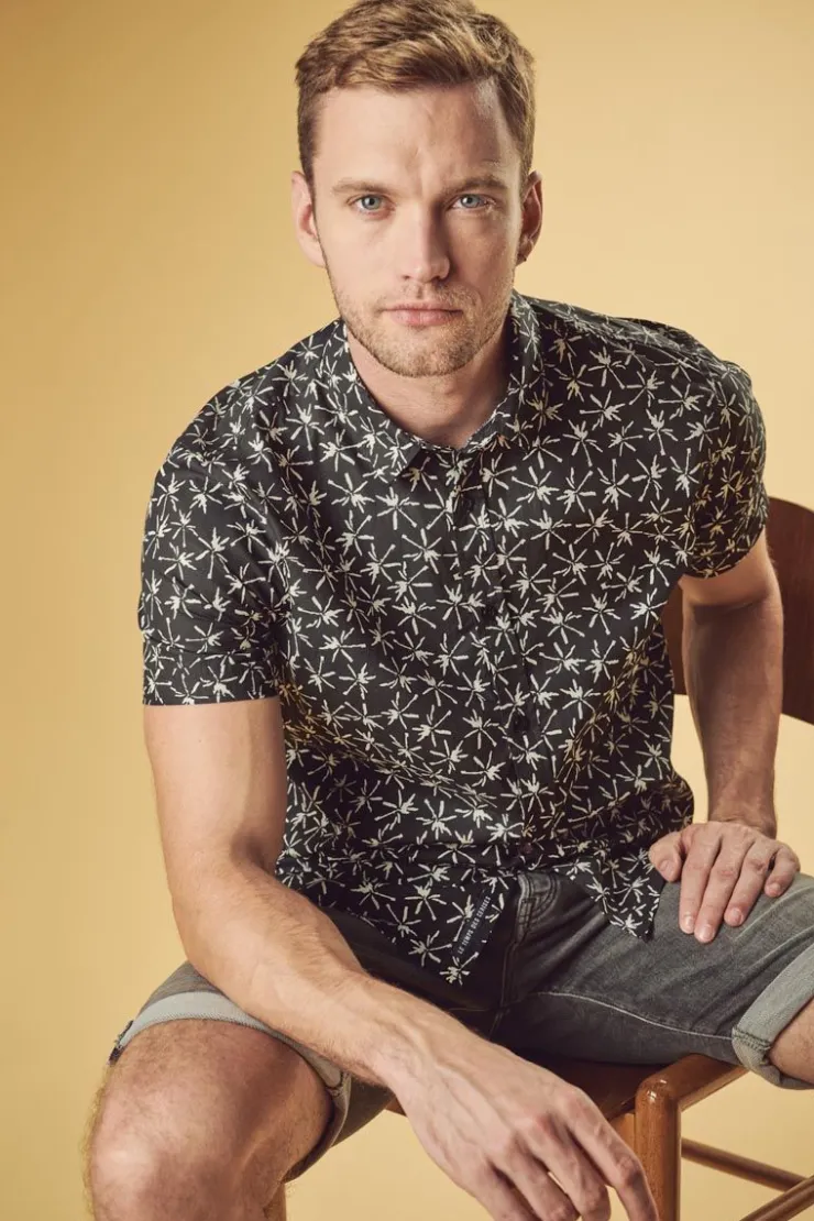 Homme Le Temps des Cerises Chemises-Chemise Belis Noire Et Blanche