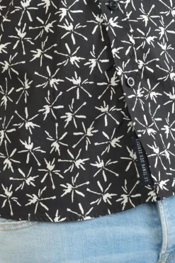 Homme Le Temps des Cerises Chemises-Chemise Belis Noire Et Blanche