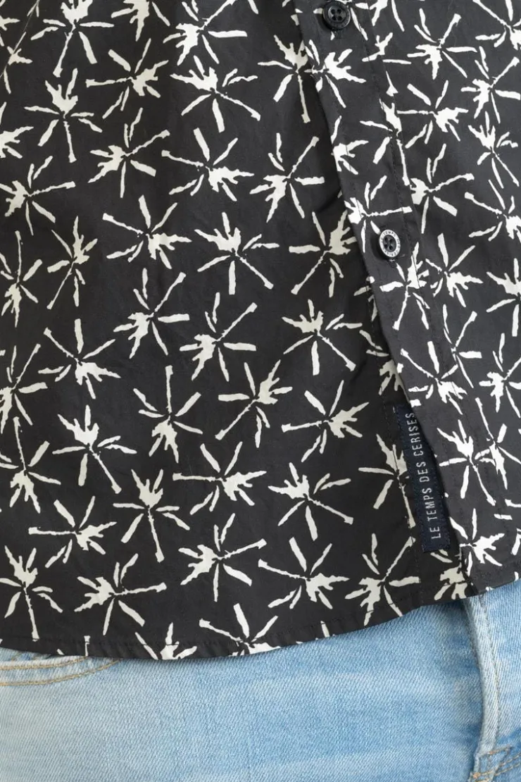 Homme Le Temps des Cerises Chemises-Chemise Belis Noire Et Blanche
