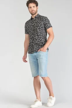 Homme Le Temps des Cerises Chemises-Chemise Belis Noire Et Blanche