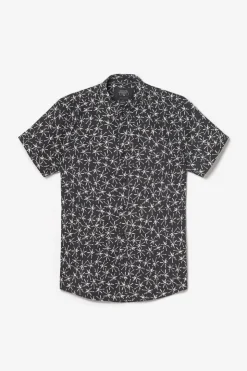 Homme Le Temps des Cerises Chemises-Chemise Belis Noire Et Blanche