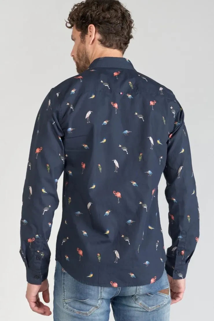 Homme Le Temps des Cerises Chemises-Chemise Birdy A Motif Oiseaux