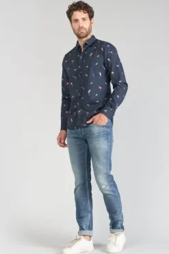 Homme Le Temps des Cerises Chemises-Chemise Birdy A Motif Oiseaux