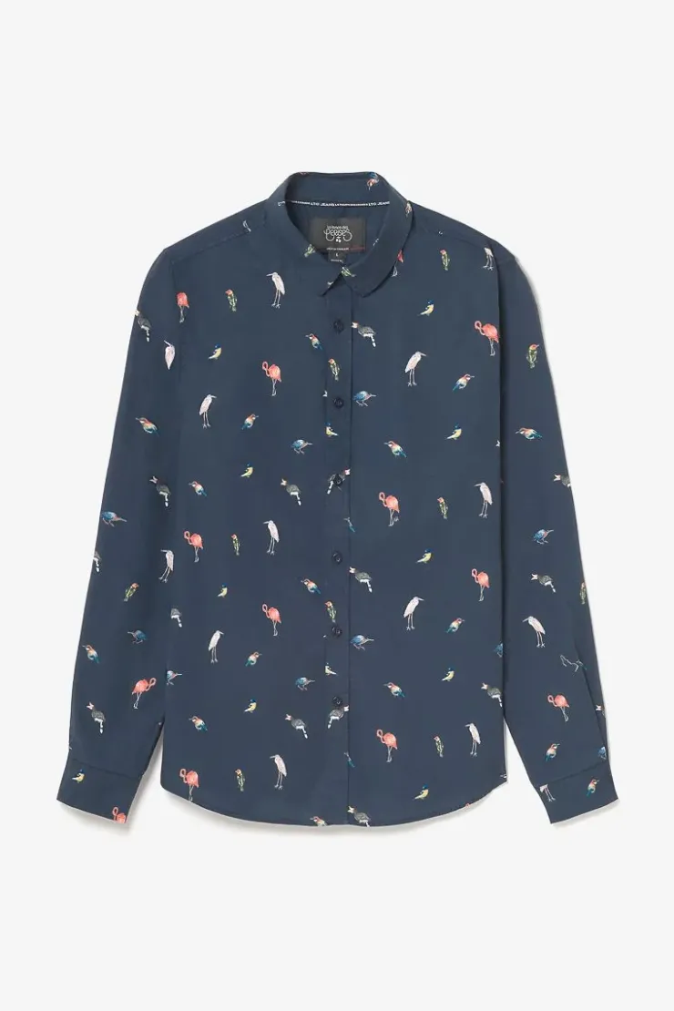 Homme Le Temps des Cerises Chemises-Chemise Birdy A Motif Oiseaux