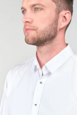 Homme Le Temps des Cerises Chemises-Chemise Dorus Blanche