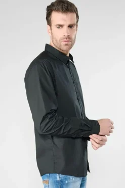 Homme Le Temps des Cerises Chemises-Chemise Dorus Noire