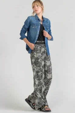 Femme Le Temps des Cerises Chemises Et Vestes-Chemise En Jeans Juanita Bleue