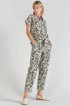 Femme Le Temps des Cerises Chemises-Chemise En Lin Melange Noor A Motif Animalier