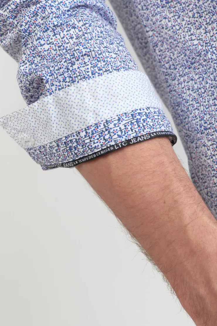 Homme Le Temps des Cerises Chemises-Chemise Meta A Motif Fleuri