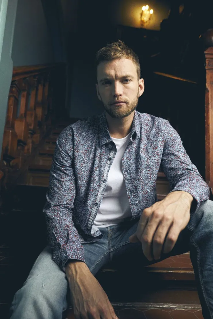 Homme Le Temps des Cerises Chemises-Chemise Retil Bleu Marine A Motif