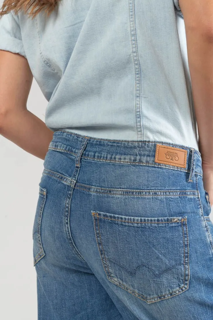 Femme Le Temps des Cerises Coupe Criss Cross-Combinaison Pantalon Cozette En Jeans Bleu