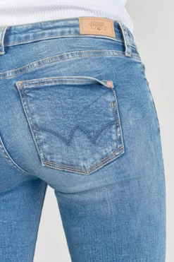 Femme Le Temps des Cerises Jupes & Shorts-Corsaire Oriol En Jeans Bleu Delave