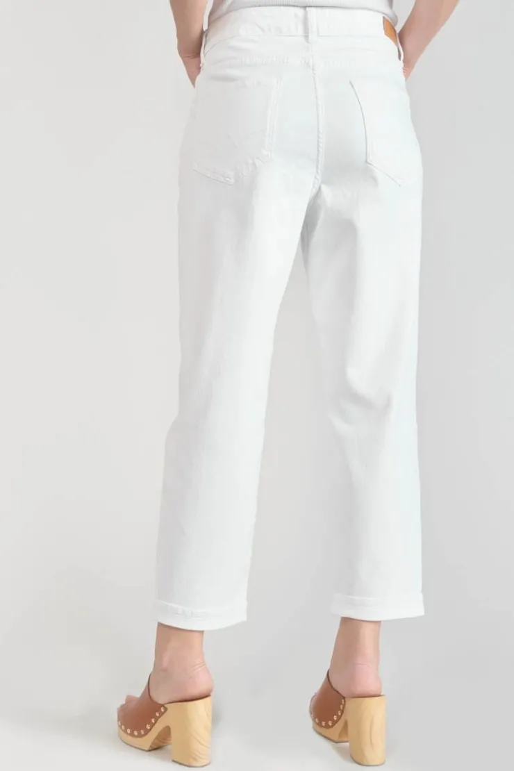Femme Le Temps des Cerises Coupe Boyfit-Cosy Boyfit 7/8Eme Jeans Blanc