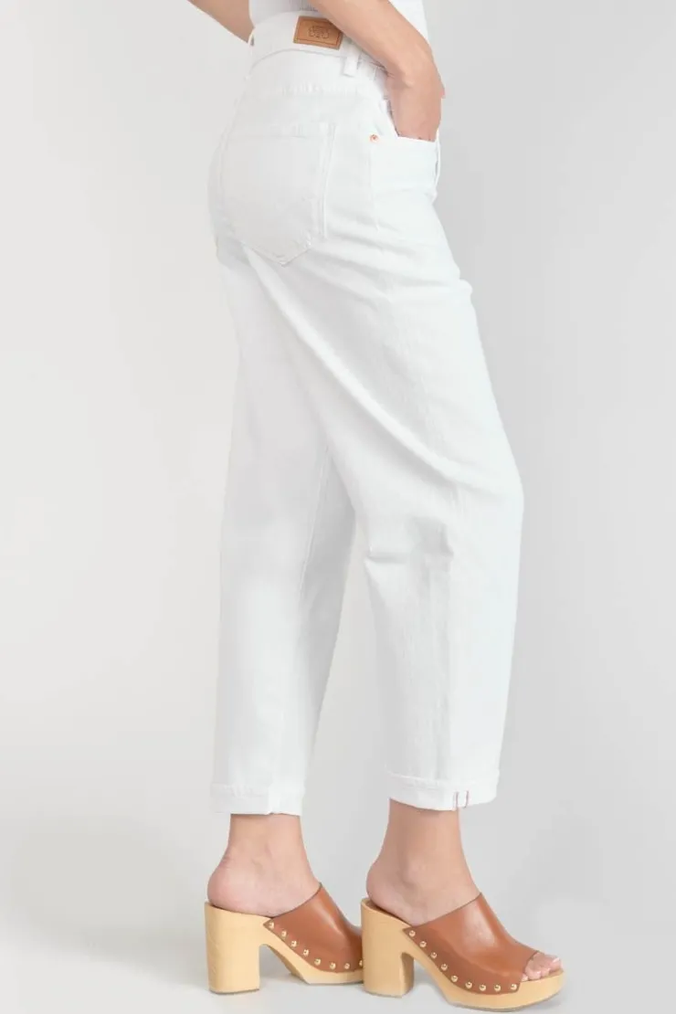Femme Le Temps des Cerises Coupe Boyfit-Cosy Boyfit 7/8Eme Jeans Blanc