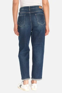 Femme Le Temps des Cerises Coupe Boyfit-Cosy Boyfit 7/8Eme Jeans Bleu N°2