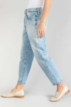 Femme Le Temps des Cerises Coupe Boyfit-Cosy Boyfit 7/8Eme Jeans Destroy Bleu N°5