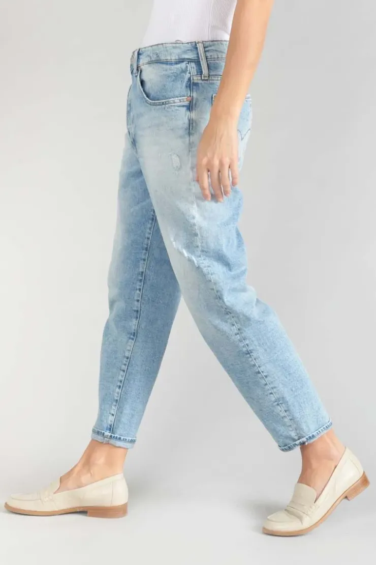 Femme Le Temps des Cerises Coupe Boyfit-Cosy Boyfit 7/8Eme Jeans Destroy Bleu N°5