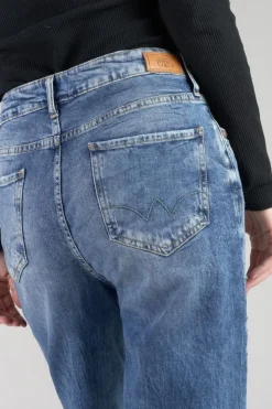 Femme Le Temps des Cerises Coupe Boyfit-Cosy Boyfit 7/8Eme Jeans Destroy Vintage Bleu N°4