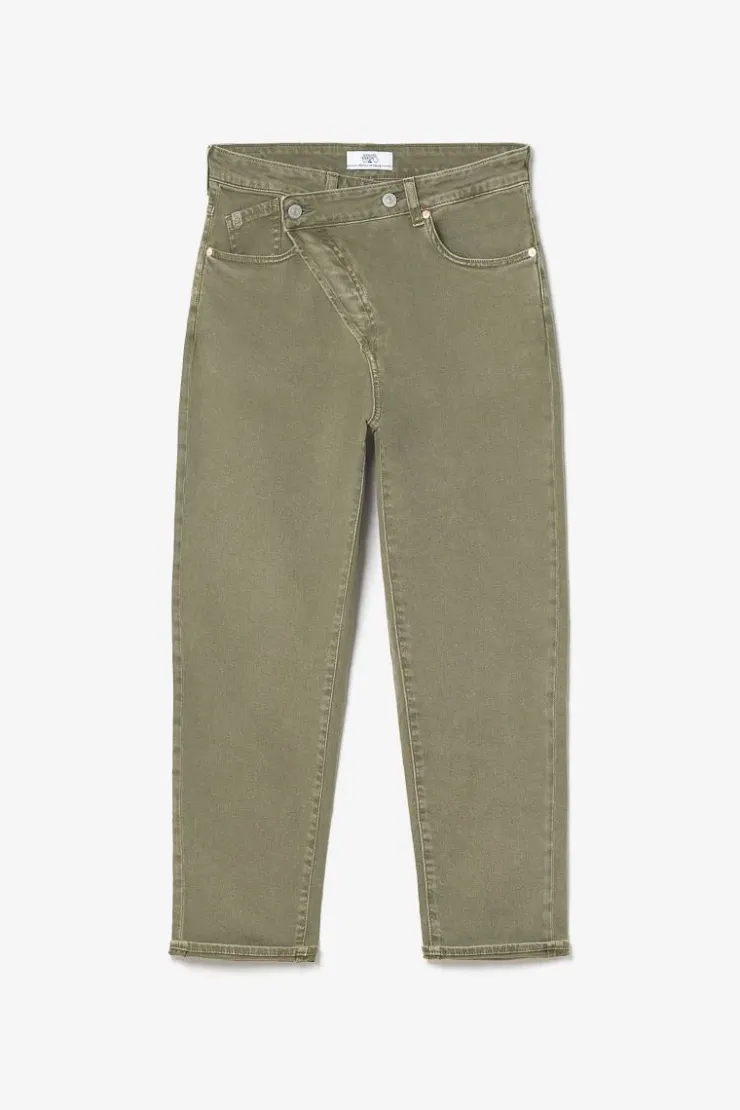 Femme Le Temps des Cerises Coupe Boyfit-Cosy Boyfit 7/8Eme Jeans Kaki