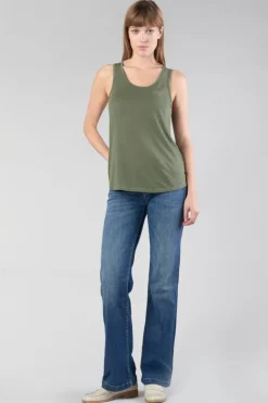 Femme Le Temps des Cerises T-Shirts & Débardeurs-Debardeur Debsmalltrame Kaki