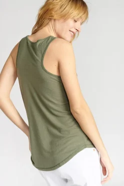 Femme Le Temps des Cerises T-Shirts & Débardeurs-Debardeur Debtrame Kaki