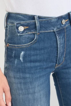 Femme Le Temps des Cerises Coupe Slim-Dina Pulp Slim Taille Haute Jeans Destroy Bleu N°2