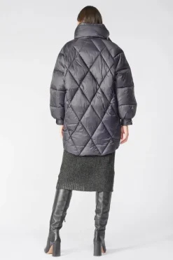 Femme Le Temps des Cerises Manteaux & Doudounes-Doudoune Dotti Noire