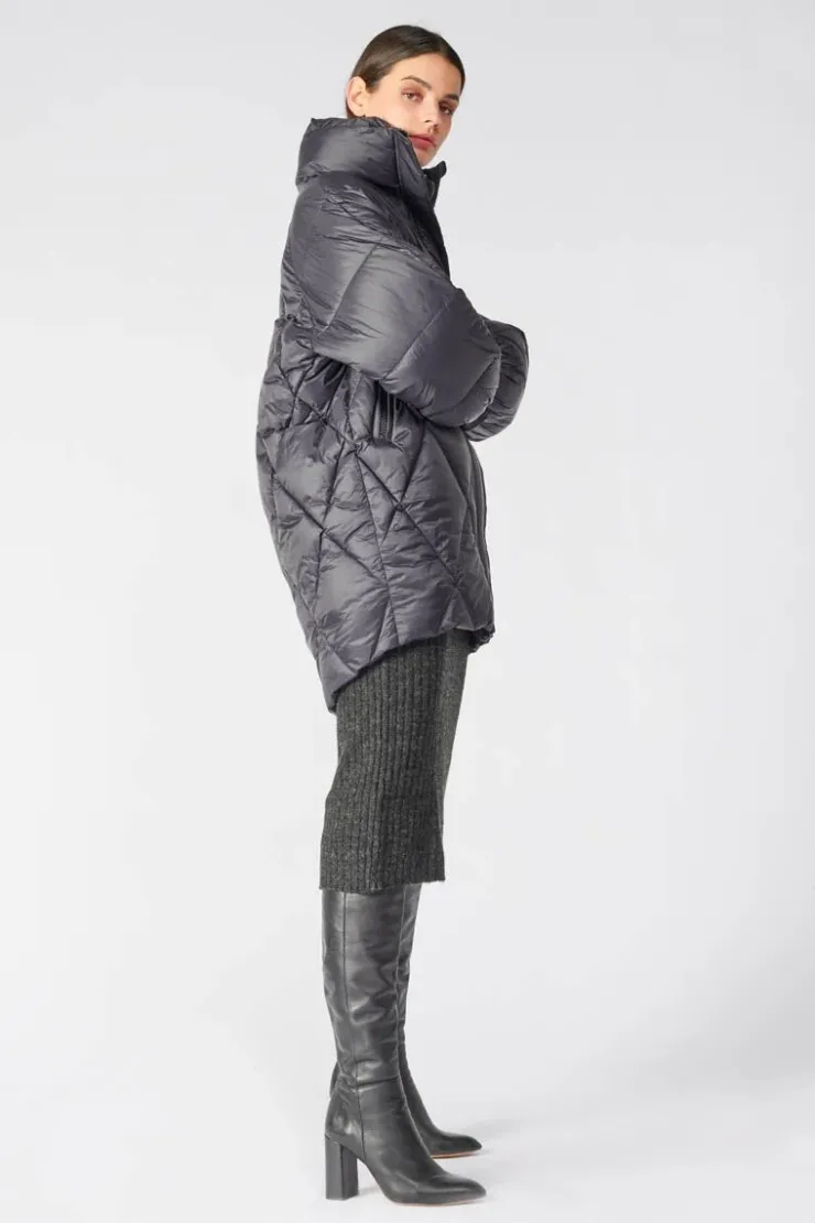 Femme Le Temps des Cerises Manteaux & Doudounes-Doudoune Dotti Noire