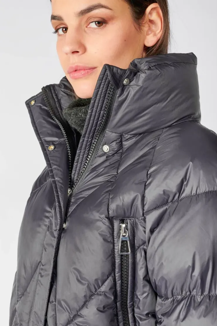 Femme Le Temps des Cerises Manteaux & Doudounes-Doudoune Dotti Noire