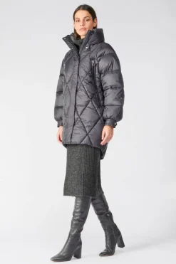 Femme Le Temps des Cerises Manteaux & Doudounes-Doudoune Dotti Noire