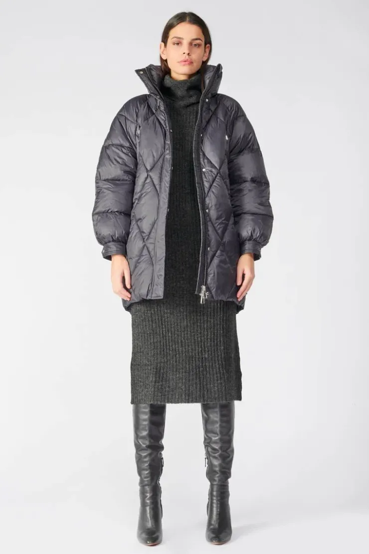 Femme Le Temps des Cerises Manteaux & Doudounes-Doudoune Dotti Noire