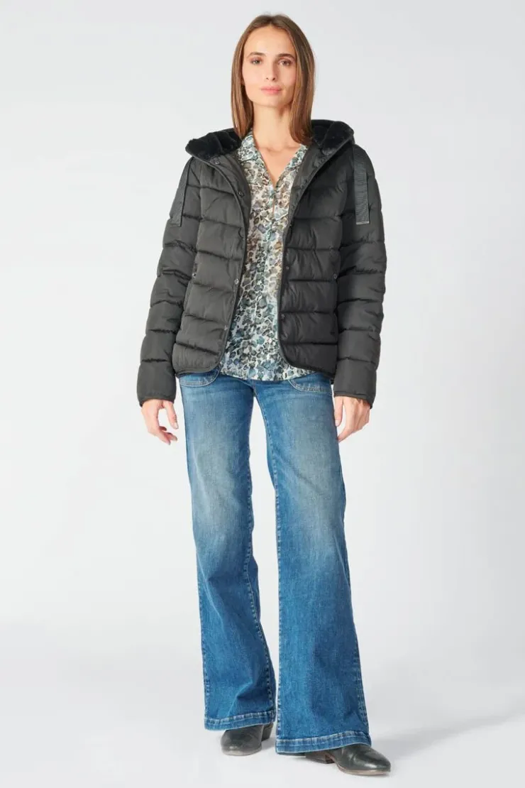 Femme Le Temps des Cerises Manteaux & Doudounes-Doudoune Isy Noire