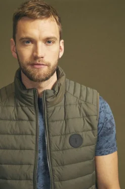 Homme Le Temps des Cerises Vestes & Manteaux-Doudoune Sans Manches Croz Kaki