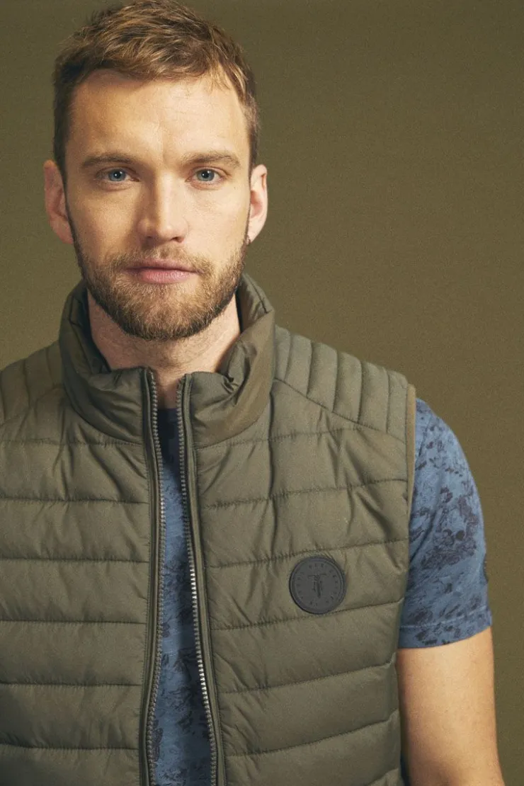 Homme Le Temps des Cerises Vestes & Manteaux-Doudoune Sans Manches Croz Kaki