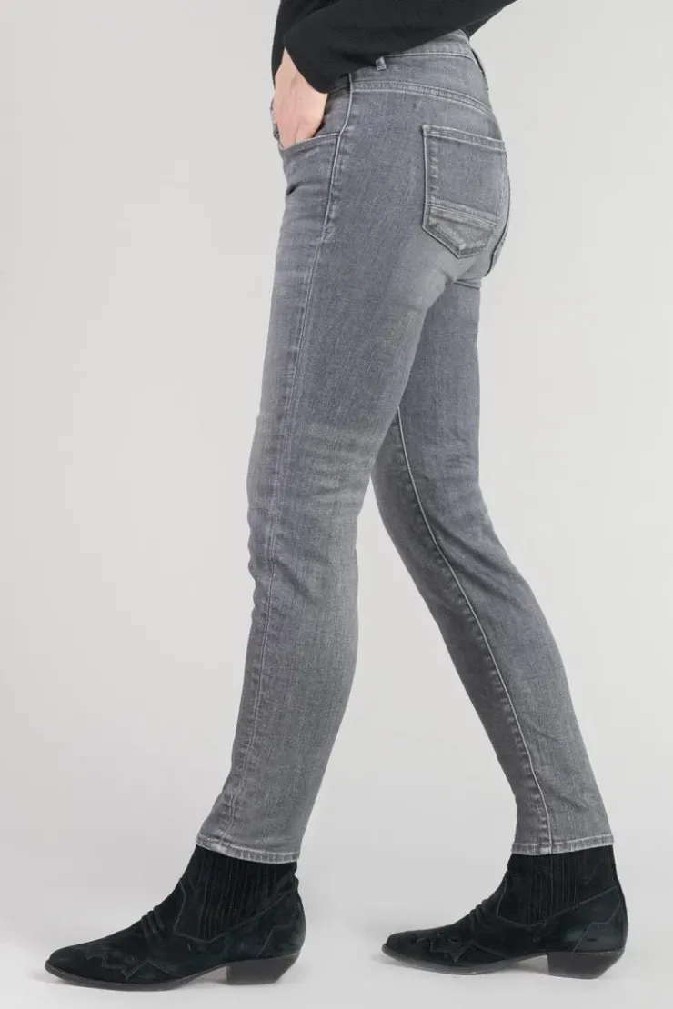 Femme Le Temps des Cerises Coupe Skinny-Eylau Power Skinny 7/8Eme Jeans Destroy Gris N°2