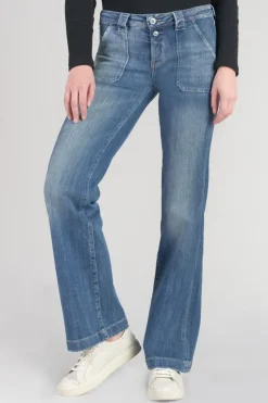 Femme Le Temps des Cerises Coupe Flare / Bootcut-Flare Jeans Bleu N°4